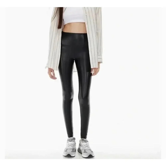 Aritzia Wilfred Free Faux Leather Leggings Size XXS - Picture 1 of 5